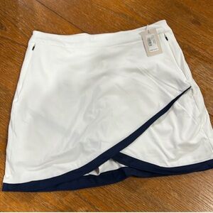 Peter Millar Tennis or Golf Skirt White with Navy Accents